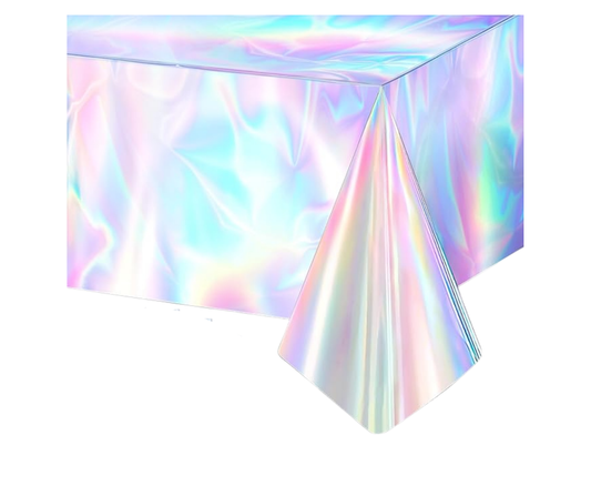 Iridescent Plastic Table Cloth